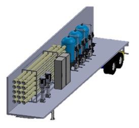 römork konteyner su arıtma, mobil su arıtma